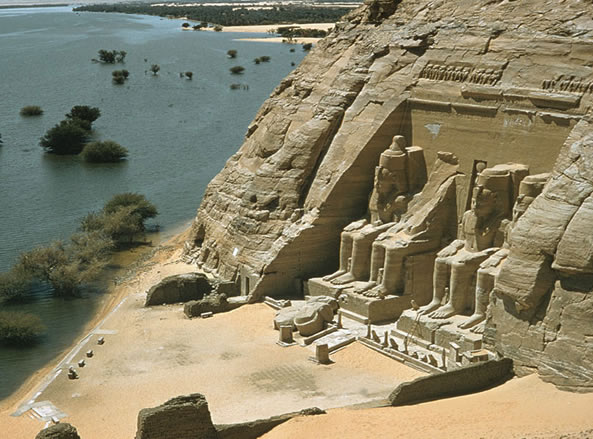 The Great Temple of Abu Simbel in Egypt