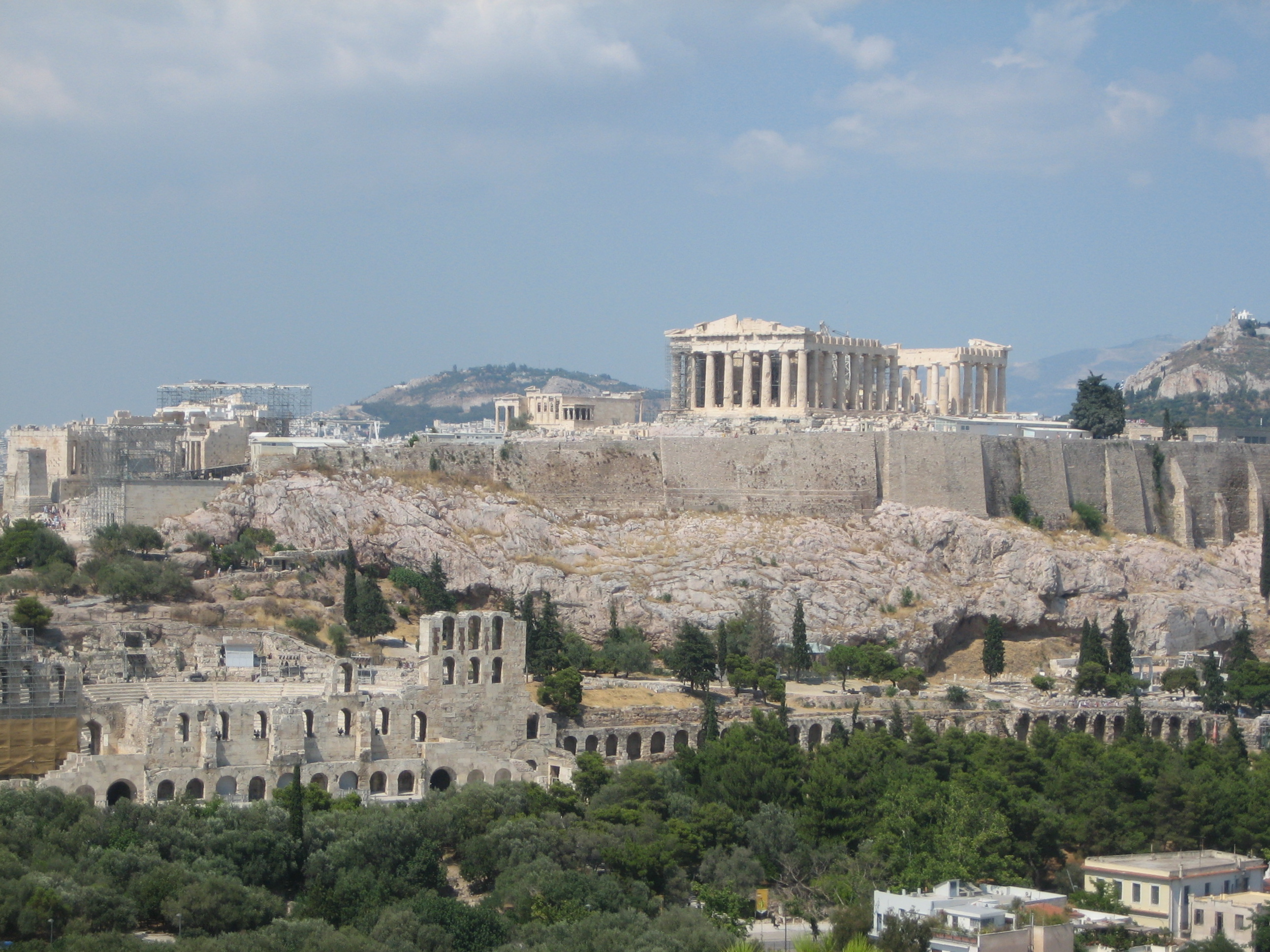 The Acropolis of Athens in Greece