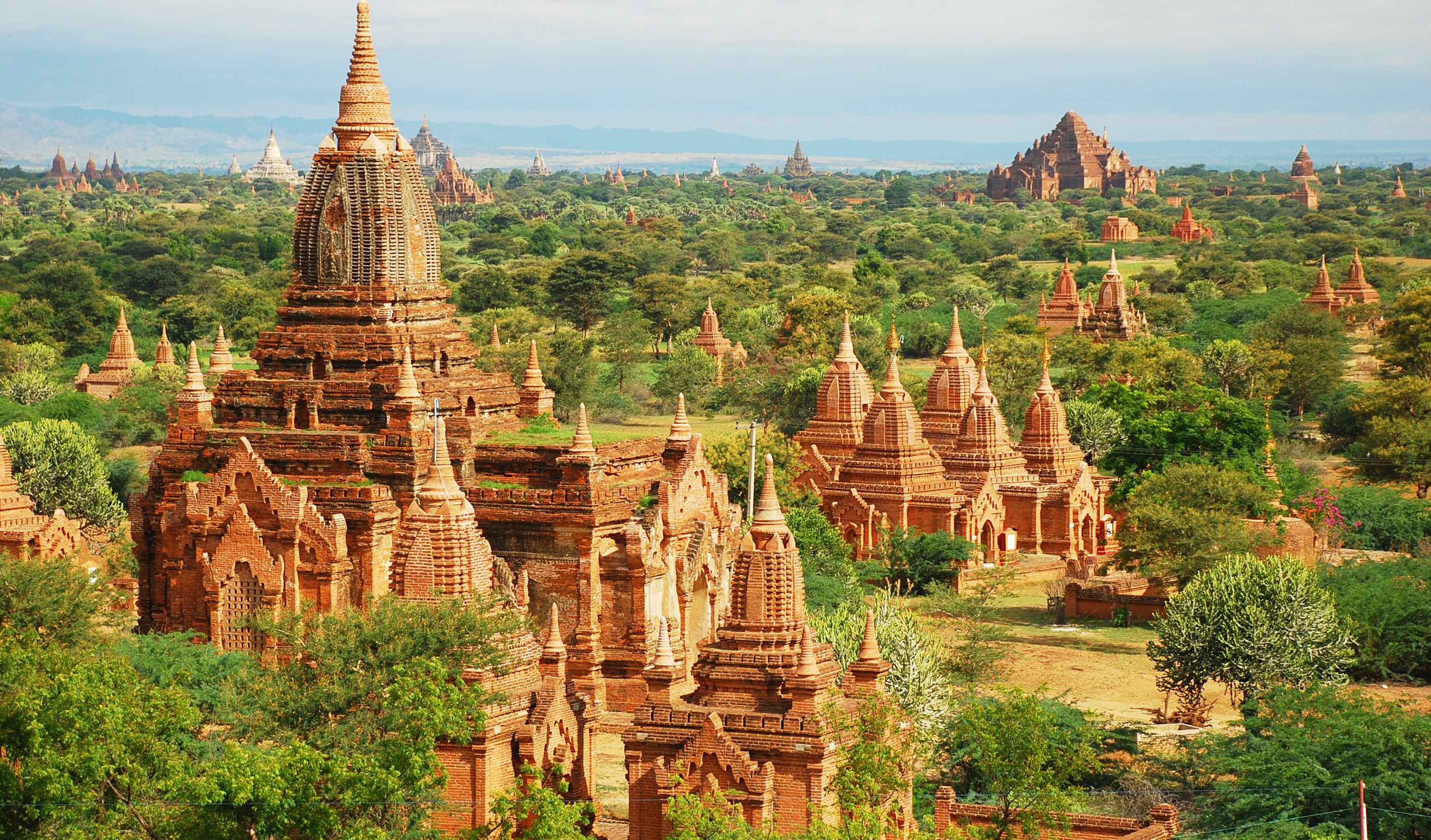 The temples and pagodas of Bagan, in Burma