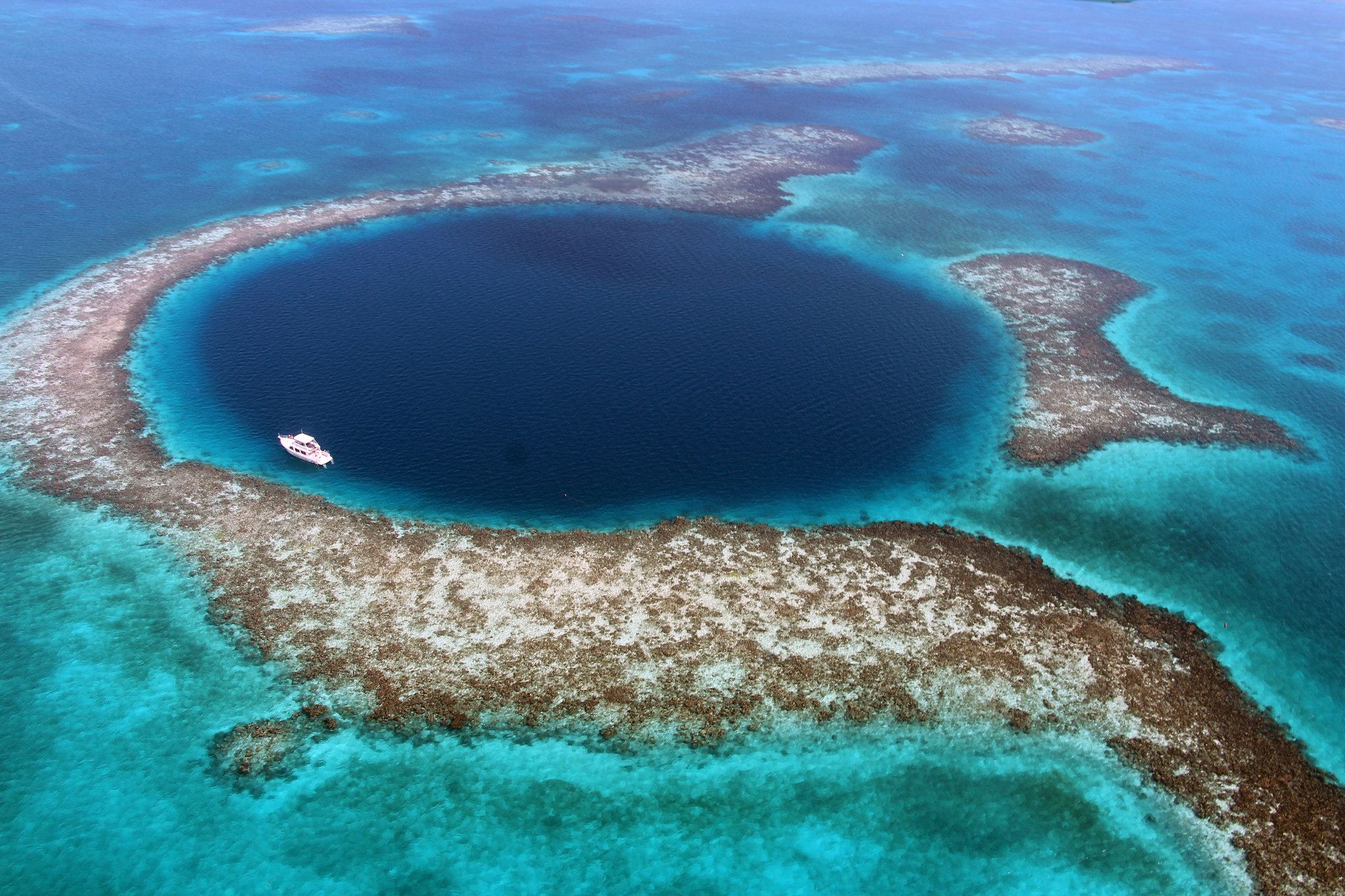 The Great Blue Hole, in Belize